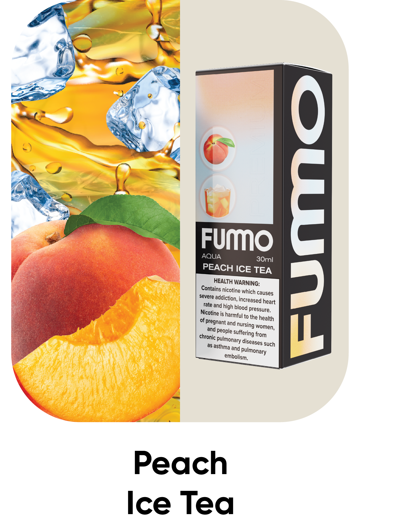 FUMO AQUA PEACH ICE TEA 50MG
