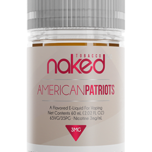 NAKED AMERICAN PATRIOTS 3MG 60ML