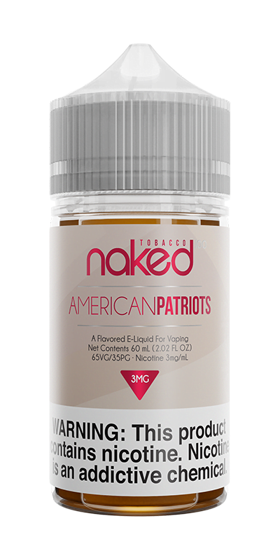 NAKED AMERICAN PATRIOTS 3MG 60ML