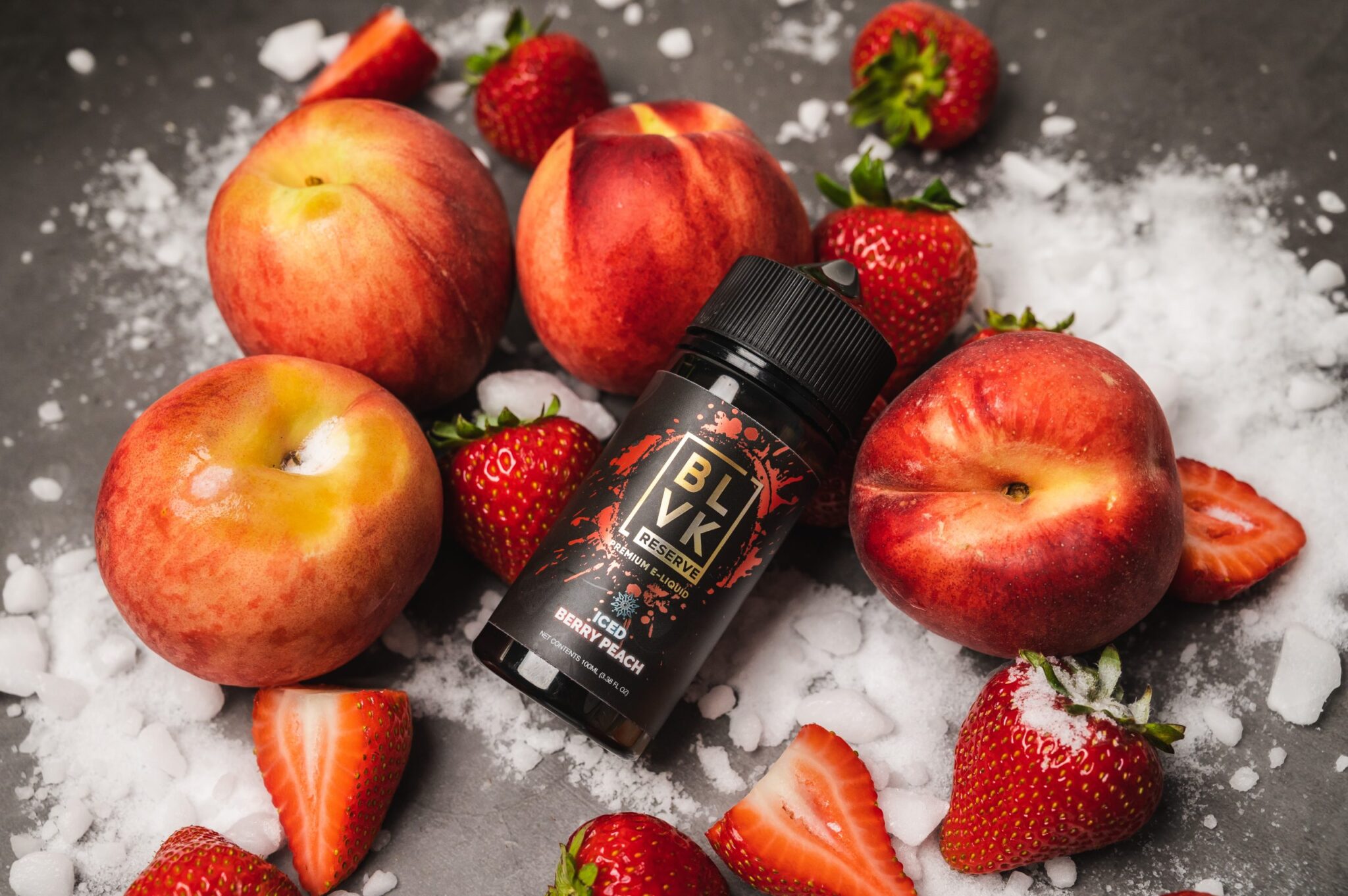 BLVK RESERVE ICED BERRY PEACH 3MG 100ML