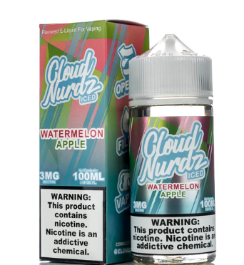 CLOUD NURDZ ICED WATERMELON APPLE 3MG 100ML
