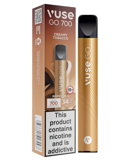VUSE GO 700 CREAMY TOBACCO 700 PUFFS 34MG