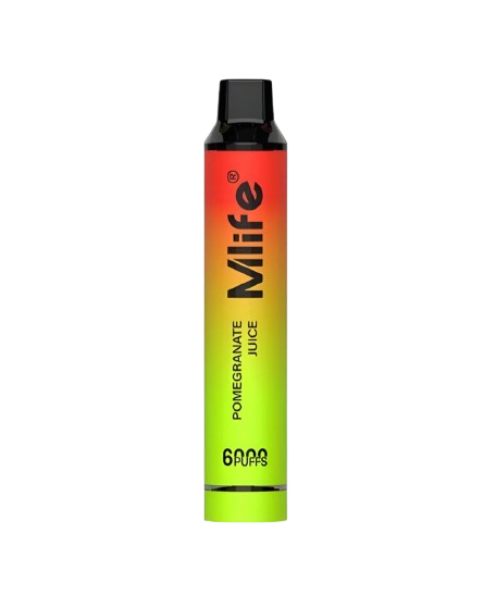 MLIFE POMEGRANATE JUICE 5% 6000 PUFFS