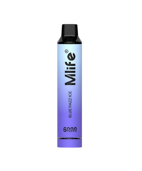 MLIFE BLUE RAZZ ICE 5% 6000 PUFFS