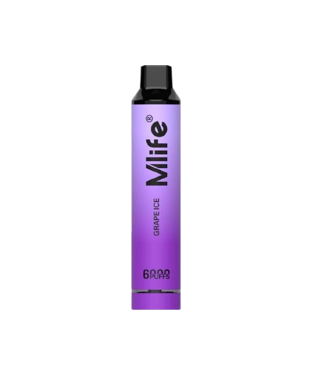 MLIFE GRAPE ICE 5% 6000 PUFFS