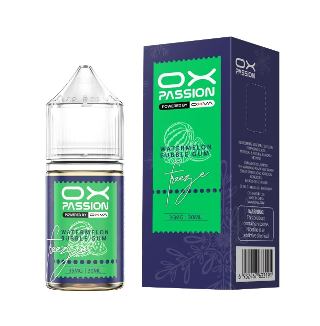 OX PASSION FREEZE WATERMELON BUBBLEGUM 55MG 30ML